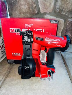 Milwaukee M18 Fuel Coil Roofing Nailer (Tool Only) 2909-20 New !!!!!