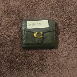 Small Real Authentic Black Coach Wallet 
