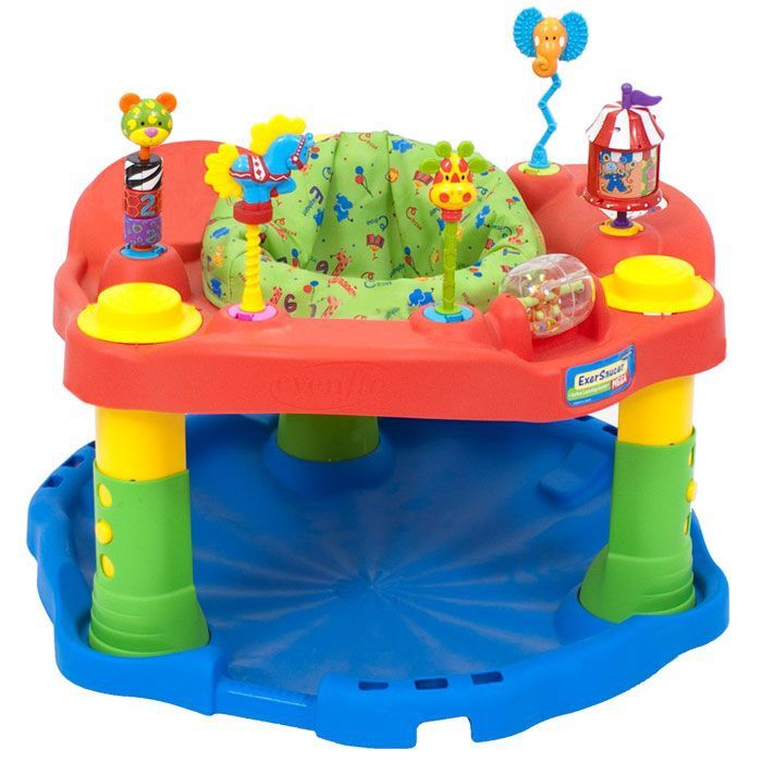 FREE Evenflo ExerSaucer Deluxe Active Learning Center - Green Circus