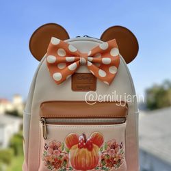 Minnie Mouse Pumpkin Backpack 