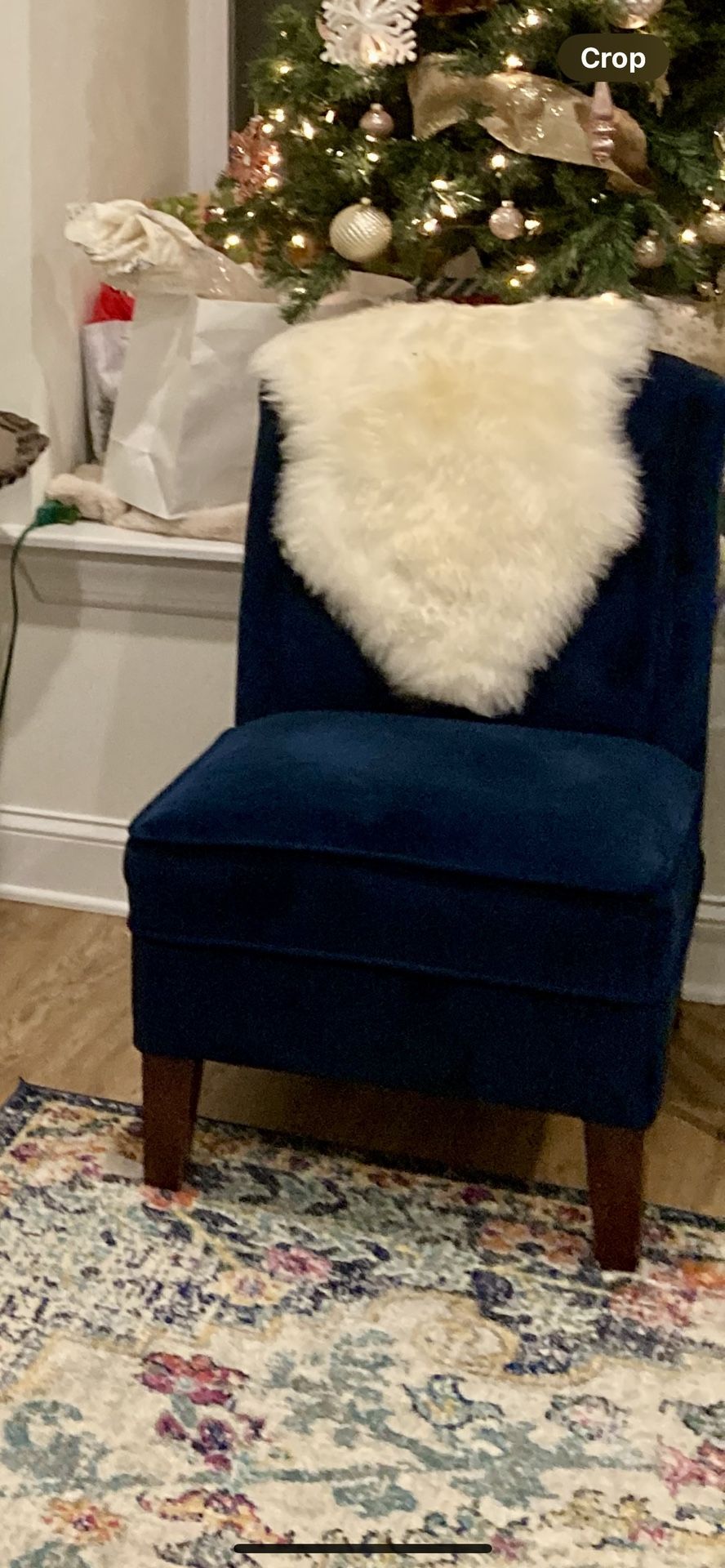 Navy Blue Accent Chair