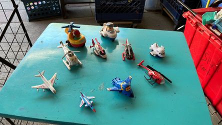Lot of 10Miniature Toy Aircraft