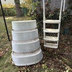 Birthday Cake Pool Steps/pool Ladder For Above Ground Pool 