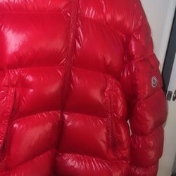 Red Moncler Ecrins Down Jacket 