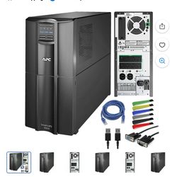 APC 3000VA Smart UPS with SmartConnect, SMT3000C Sinewave UPS Battery Backup