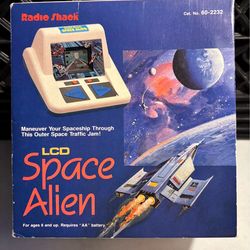 VTG Radio Shack LCD Space Alien Handheld Game 1990