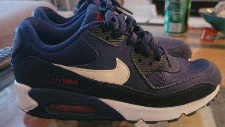 Navy Blue Nike Air Max Size 7.5 Boys