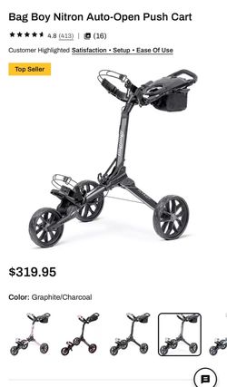 Bag Boy Nitron Auto-Open Golf Push Cart