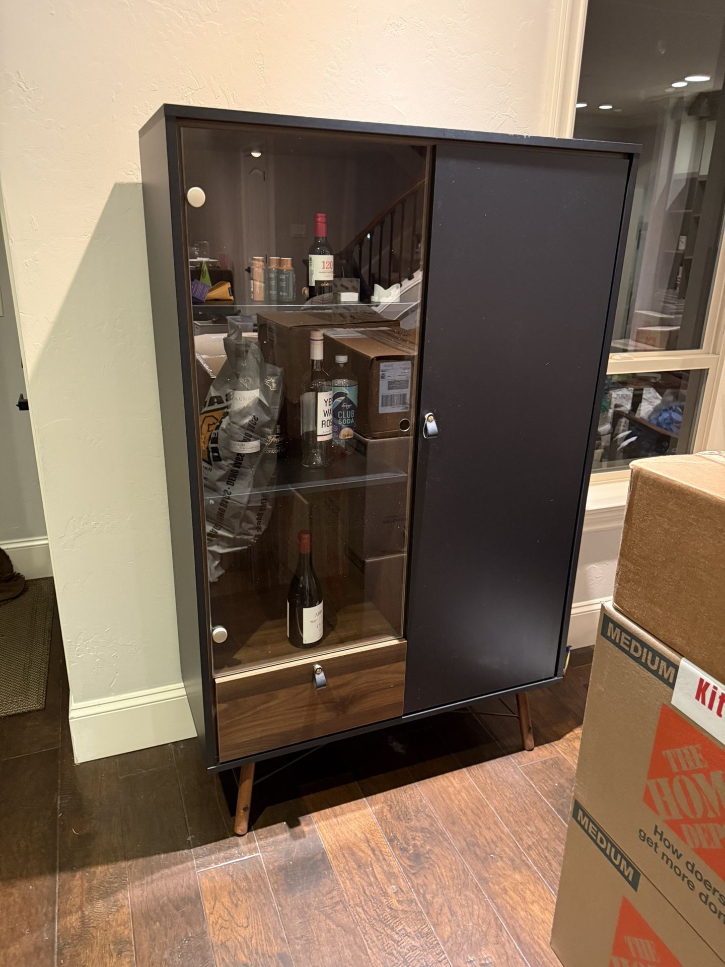 modern Hutch - Great For Liquor Cabinet