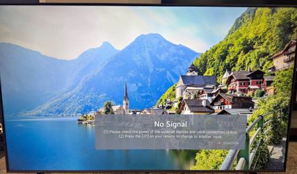 75” LG Smart TV with remote