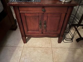 Small Wooden night stand with Double Doors