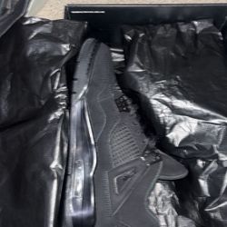 brand new jordan 4 black cats 