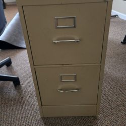 Beige Filing Cabinet 