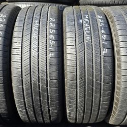 4 USED TIRES 225/65R17 MICHELIN X TOUR AS  w/80% Thread All 4 Installed $240