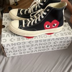 Converse x Play Come Des Garçons  Size 10