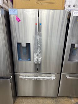 Brand new Samsung 36 in. 24 cu. ft. Counter Depth 3-Door French Door Refrigerator in Stainless Steel w/ Zero Clearance Fit and Sphere Ice