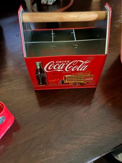 Coke napkin holder and utensils holder