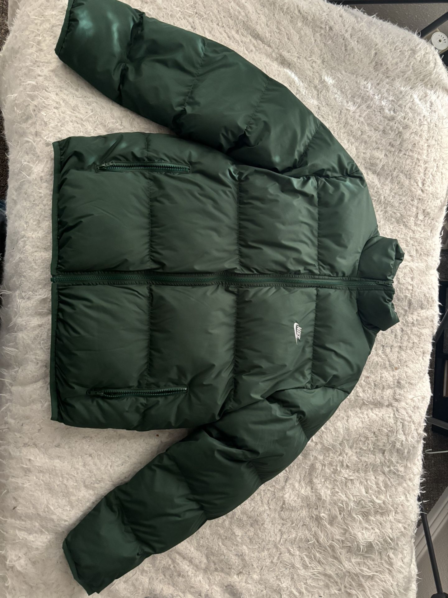 Green Nike Puffer jacket