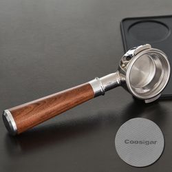 54mm Portafilter Compatible with Breville BES870/878/880/876 Series,Espresso Double Spouts Portafilter with 3 Ear & Stainless Steel Basket