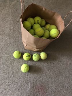 50+ Used Tennis Balls Perfect As Dog Toys Good Tennis Balls -Big Old Bag Of Balls