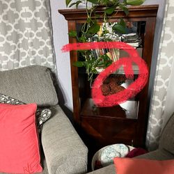 Gabinete De Madera Con Luz Integrada