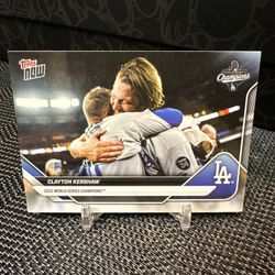 2025 Topps NOW Clayton Kershaw #WS-13SSP WS Champions Super Short Print (SSP)