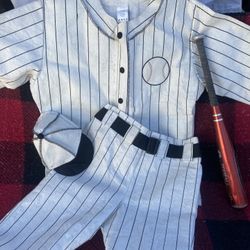 Vintage Baseball Uniform Halloween Costume