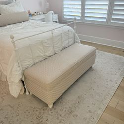 Restoration Hardware Storage Bench & Bolster