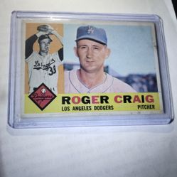 1962 Roger Craig, T. C. G. Card # 62 