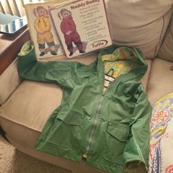 Rain Coat And Tuffo Muddy Buddy 2T 4T