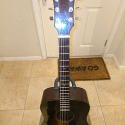 Vintage Guild D-25 Acoustic Guitar, All-Solid Mohogany