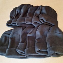 12 Brand New Black Stocking Hats 