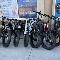 Electric Bikes Available 