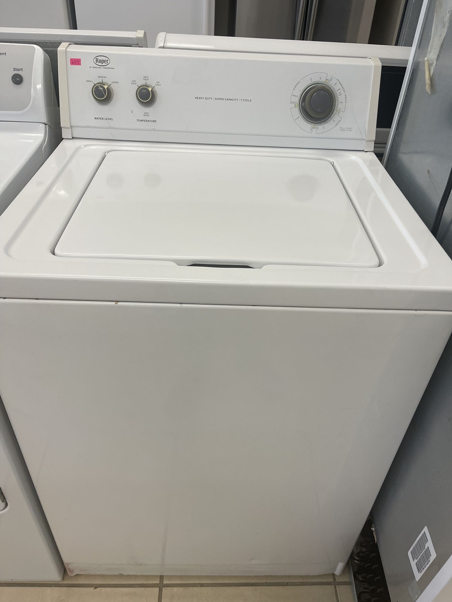 ROPER TOP LOAD WASHER WHITE 