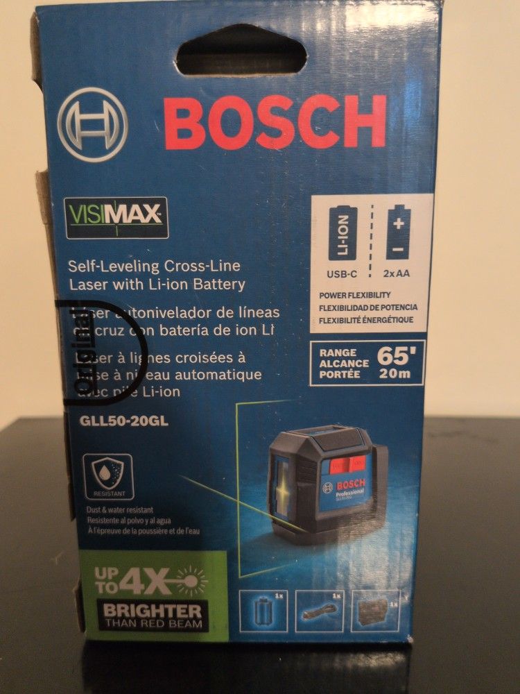 Bosch Self-Leveling Cross-Line Laser W/ Ion Battery