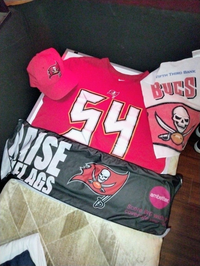 Buccaneers Bundle! Jersey Style Shirt, Hat & More!! $20