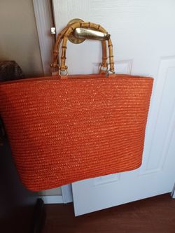 Summer Bag Like new, Bamboo, handle $20.