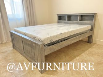 Queen Bed and Memory Foam Mattress