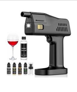 Cocktail Smoke Bubble Gun, Edible Bubbles & 4 Oils, Bartender Gift
2-in-1 Smoke Bubble Cocktail Smoker for whiskey, cocktails, wine, parties, bars & b