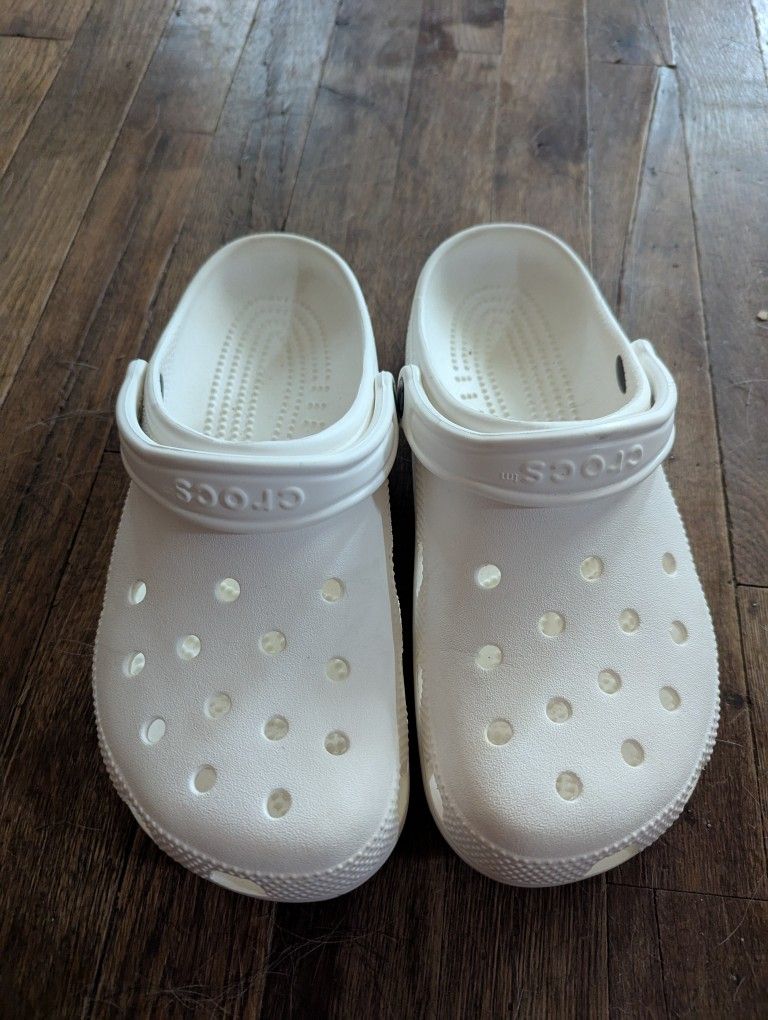 White Crocs