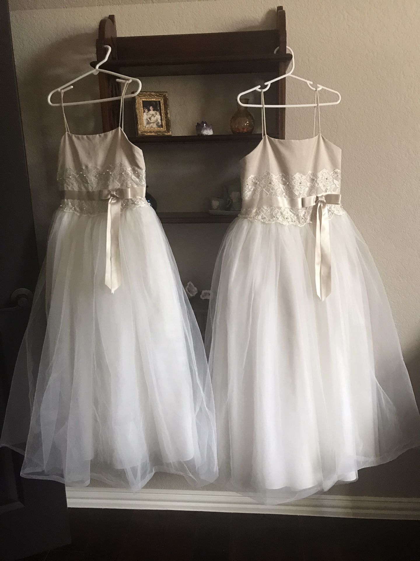 Size 7 and size 8 flower girl dresses