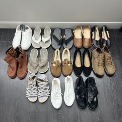 Huge 13-Pair Women’s Shoe Collection | Size 8-9 | Sandals, Boots, Sneakers