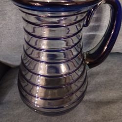 Cobalt Blue Large Bola Pitcher