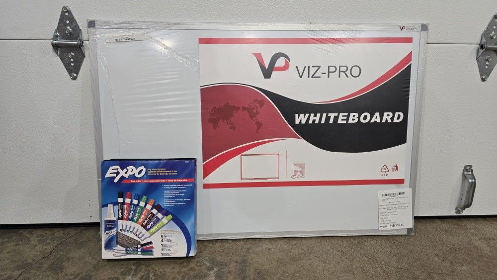 Magnetic Dry Erase Board and Markers - NEW