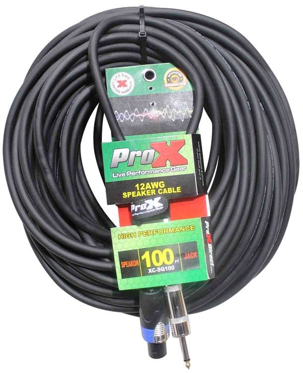 ProX XC SQ100, 12 AWG SpeakOn to 1/4 TS High Performance