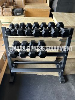 NEW DUMBBELLS 5-30 WITH RACK + FREE DELIVERY