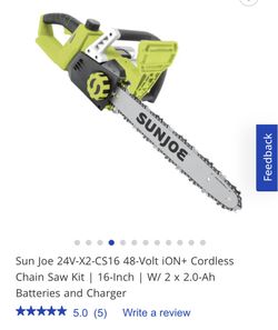 Sun Joe Chainsaw 