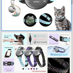Waterproof Airtag Cat Collar, Breakaway Cat Airtag Collar 