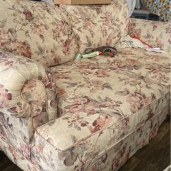 Flower Print Couch 