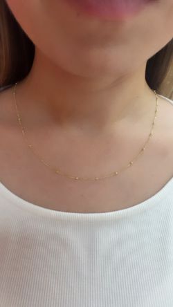 14k Beaded Necklace